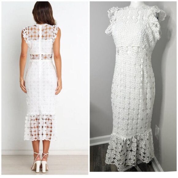 PETAL&PUP WHITE LACE DRESSSIZE - 8 - PRELOVED - Picture 3 of 6